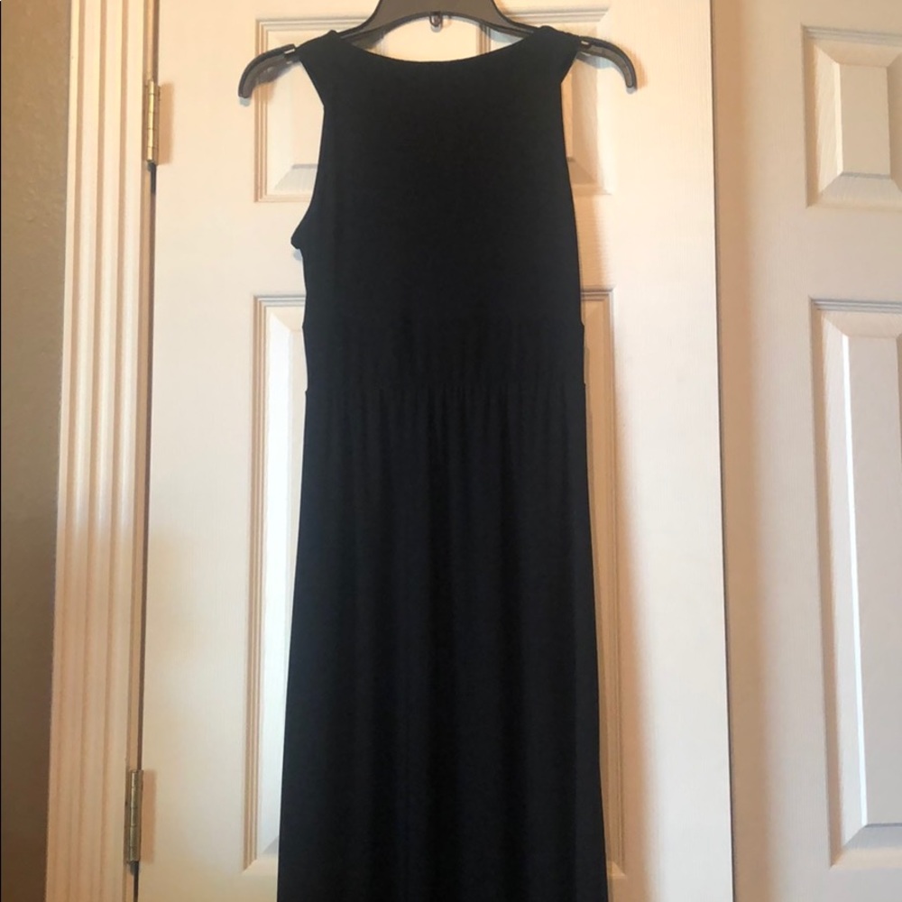 Nic & Don long black sleeveless dress - Picture 4 of 8